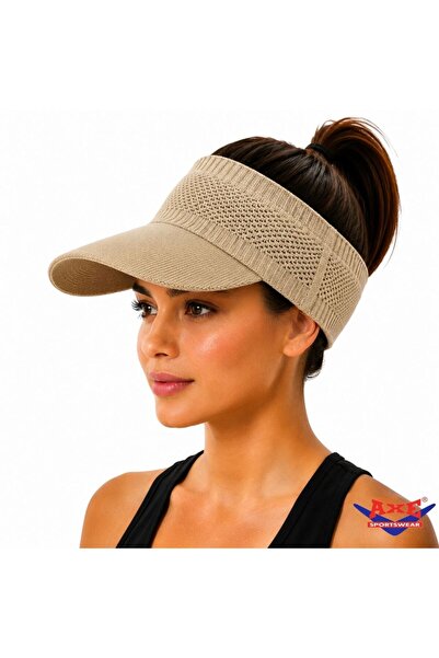 AXE SPORTSWEAR Stretchy Visor Hat Uv Sunscreen Casual Beach Tennis Cap