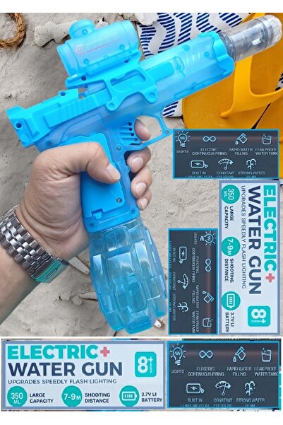 OYUNCAKSAHİLİ Elektrikli Su Tabancası Oyuncak Şarjlı LED Işıklı Su Tabancası ...