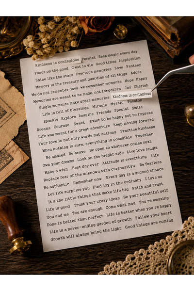 SF SCRAPBOOK KIRTASİYE Αγγλική φράση-αυτοκόλλητο για ημερολόγιο scrapbooking 8/9