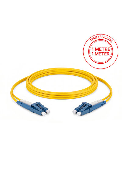LC/UPC-LC/UPC Singlemode Dupleks 1 Metre Fiber Patch Cord