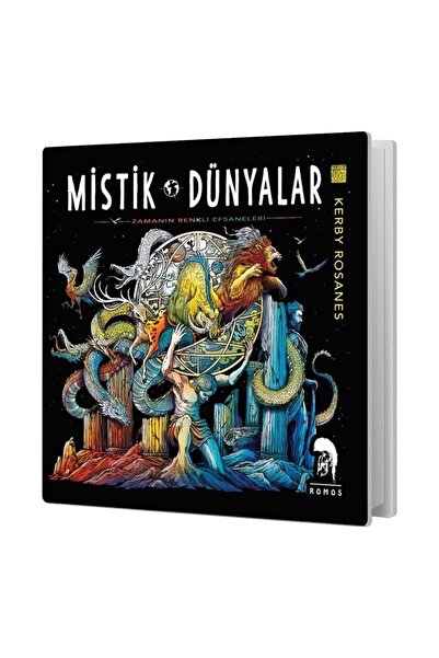 Romos Yayınları Mistik Dünyalar Yetişkinler Için Boyama Kitabı - Kerby Rosanes