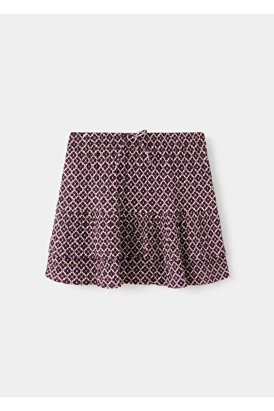 MANGO Kids Kurzer Rock mit besticktem Bund
