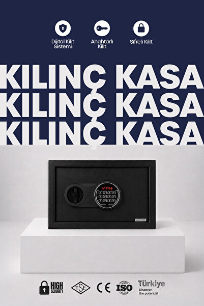 KILINÇ KASA Smart Model Kompakt Gizlenebilir Çelik Kasa | Şifreli ve Anahtarl...