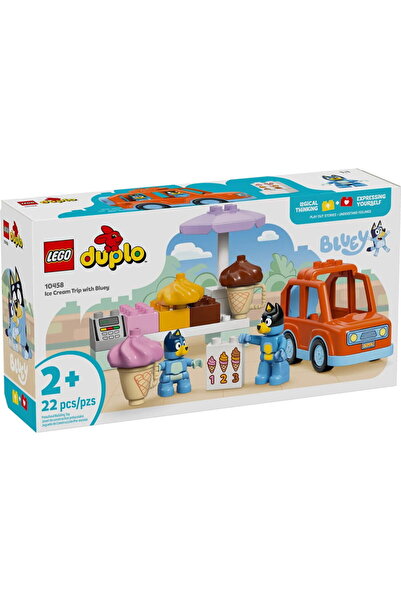 LEGO Bluey - Vizita cu Blue la furgoneta de inghetata 10458, 22 piese