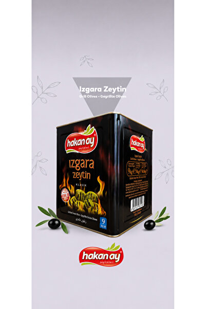 Hakan Ay Gemlik Zeytinleri Iri Boy Izgara Yeşil Zeytin 9kg (FULL YAĞLI) 5XL