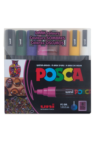 POSCA 5M 1,8-2,5 8Lİ SET KOYU RENKLER