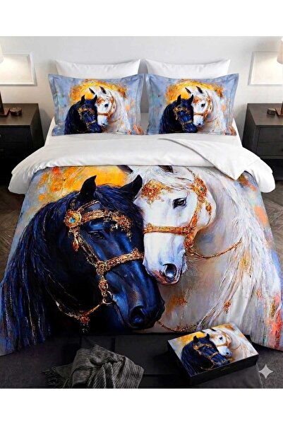 Elmas Dizayn Special Design Single Bedding Set Luxury Cotton Satin 160X240 cm...