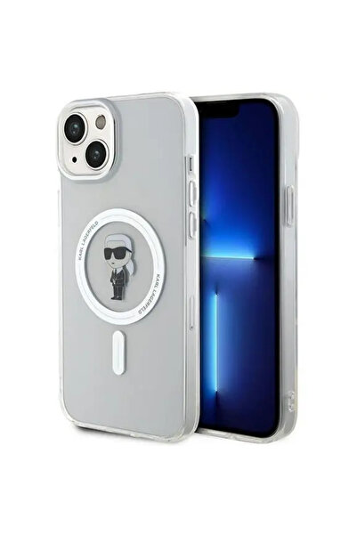 Karl Lagerfeld Carcasă IML Ikonik MagSafe pentru iPhone 15 Plus - transparentă