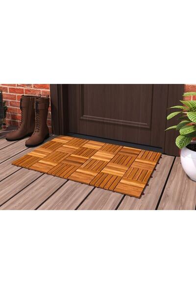 Bahçem Ahşap Yer Karosu %100 Akasya Ağacı 30x30cm 0,81 M2 - 9 Adet