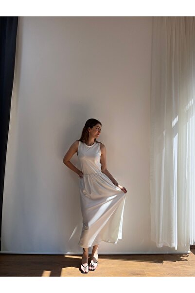 ekawholesale Eka - Camisole Waist-Cinched Long Dress