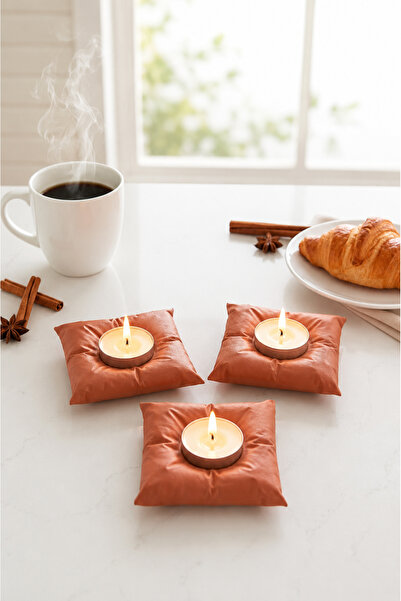El Yapımı Premium Tealight Mumluk Seti Modern Dekoratif Masa Üstü Aksesuarı Premıum Tasarım