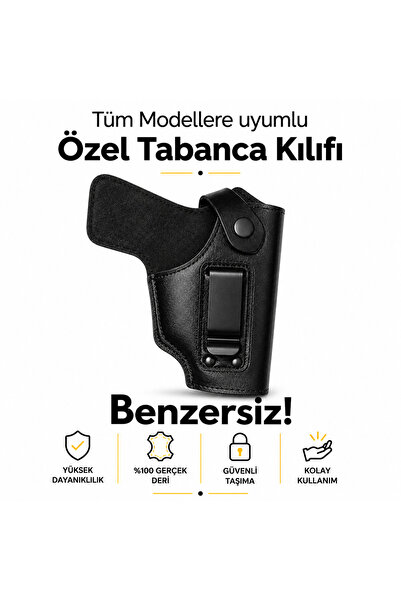 PROHUNTER EL DİKİŞLİ TABANCA KILIFI (HAKİKİ DERİ TÜM MODELLERE UYUMLU)