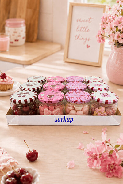 Sarkap Home 12'li Love Seri Kavanoz Seti