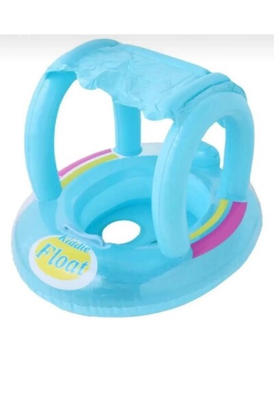 Saule Gölgelikli Tenteli Çocuk Deniz Simiti Baby Float Bebek Deniz Simiti 0-3...