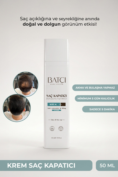 Batçı Saç Kapatıcı Dolgunlaştırıcı Sıvı Krem 50 ml