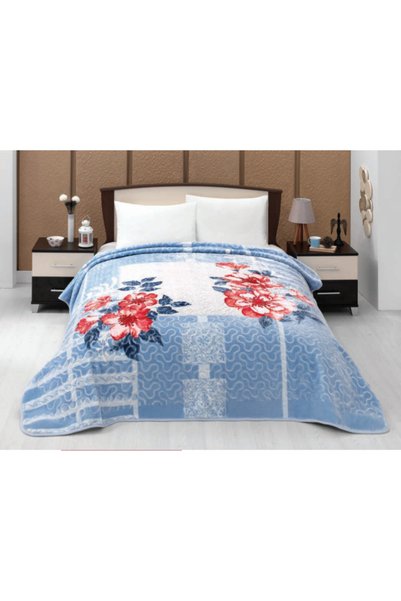 MİNK Solana Lüks Vizon Battal Boy Battaniye 220x240 Cm &hem Battaniye & Hem Yatak Örtüsü&