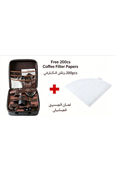 Yallabena Portable Hand Drip Coffee Maker Complete Travel Set with Storage Ba...