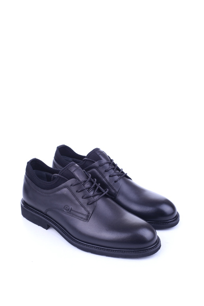 Smart 3504 Genuine Leather Ornamental Laced Classic Comfortable Sole Men's Shoes