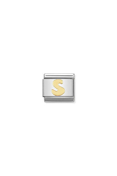NOMİNATİON Composable Classic Dekoratif Link - Harfler - S Harfi - (19 S) 18k...