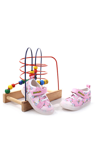 Şirin Bebe 3815 Pantofi de vară din in pentru fete cu talpă ortopedică