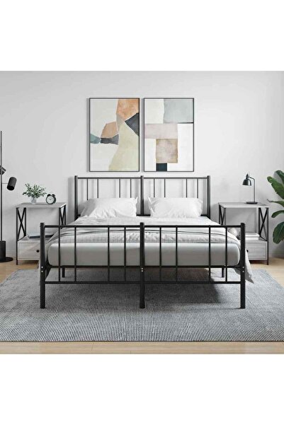 Concept Noptiere, 2 buc., gri sonoma, 50x41x65 cm, lemn compozit