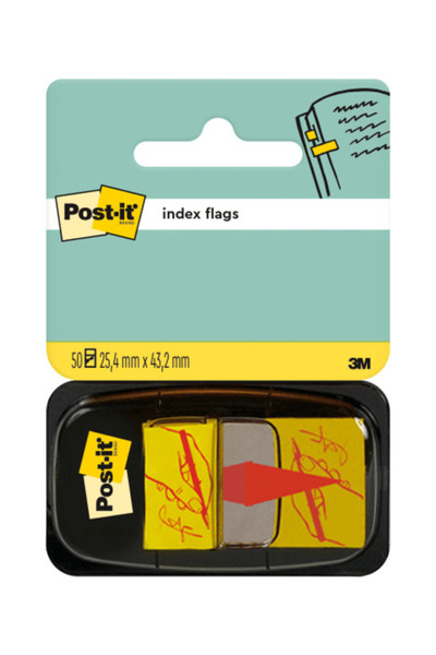 3M index Post-it din plastic „Semnează aici”