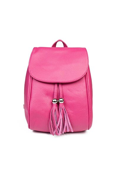 TORO NERO Rucsac de damă din piele naturală fuchsia Cris