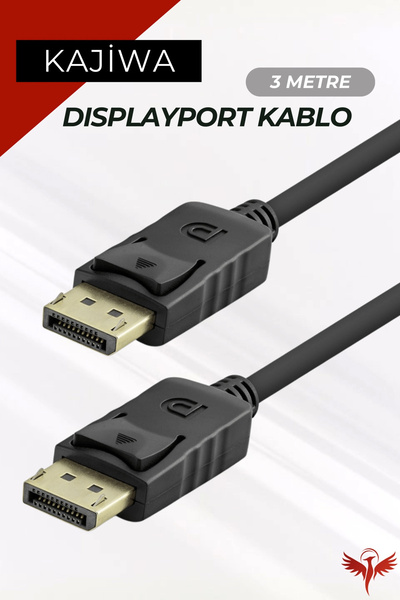 KAJİWA 3 Metre Displayport Kablo (DP TO DP) 60hz,1440p,2k Monitör-pc Görüntü ...