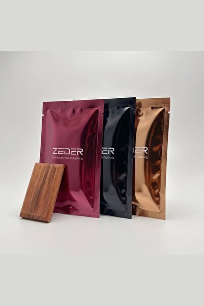 zeder Ahşap Araç Kokusu Z1 Trinity Serisi 3'lü Koku Seti (SADECE AHŞAP TABLET)