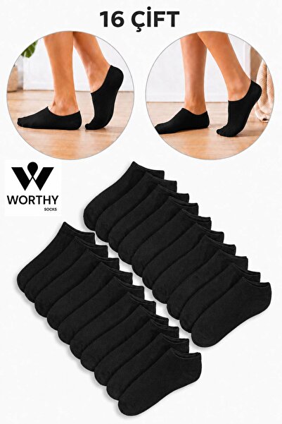 WORTHY SOCKS 16 perechi de șosete scurte până la gleznă, pachet de 16