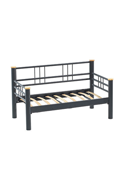 Unimet Kappis Dk Metal Sofa Sedir 70x140 Ikili Koltuk Siyah (Mindersiz)