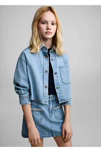 MANGO Kids Fusta scurta din denim