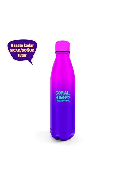 Coral High Pembe Mor Renk Geçişli Çelik Termos 500 Ml 11935