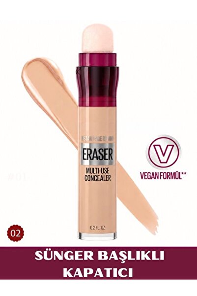 NUNUKO Sünger Başlıklı Eraser Kapatıcı - Gözaltı Concealer Morluk Karşıtı Mul...