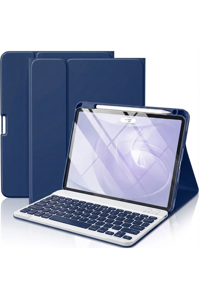 m.tk moveteck İpad Air 4/5/6 Nesil Air 11 2025 M3 Uyumlu Tablet Klavyeli Kılı...