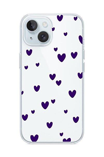 3GEN CASE İphone 15 Uyumlu Desenli Şeffaf Silikon Kılıf