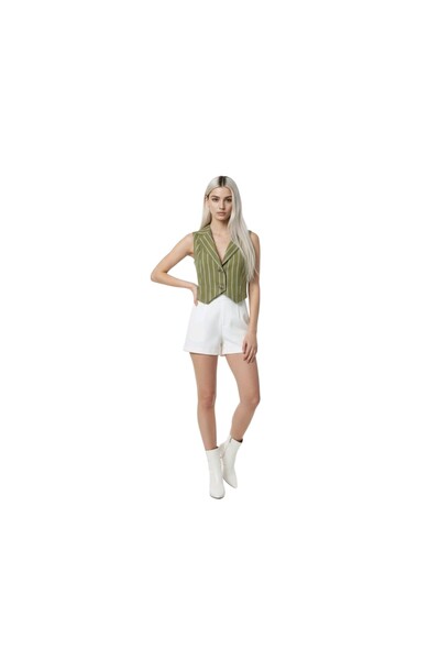 Batik Jachetă pentru femei Vestă cu guler 95001