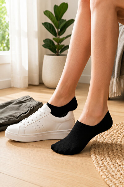 ESER Women's Bamboo Sneaker Socks 6-Pack – Seamless Toe, Breathable Soft Casu...