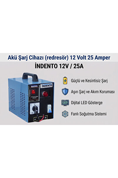 Akü Şarj Cihazı (redresör) 12 Volt 25 Amper