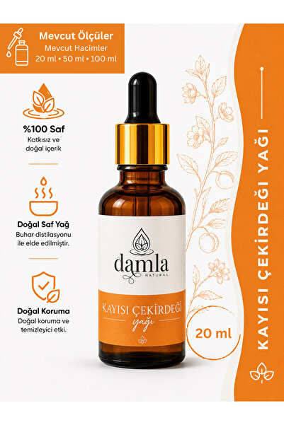 BioDamla Natural Kayısı Çekirdeği Yağı 20ml
