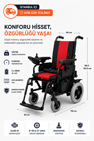 POYLİN P201 Akülü Tekerlekli Sandalye