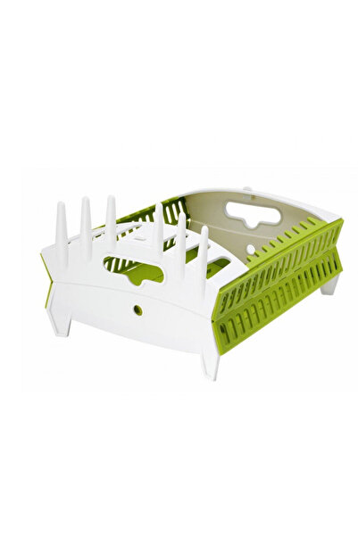 MANDU Suport de vase pliabil verde cu alb