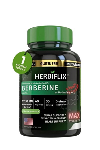 HERBIFLIX Berberine HCL 1200mg 60 Vegan Capsules | Metabolic, Heart & Blood S...
