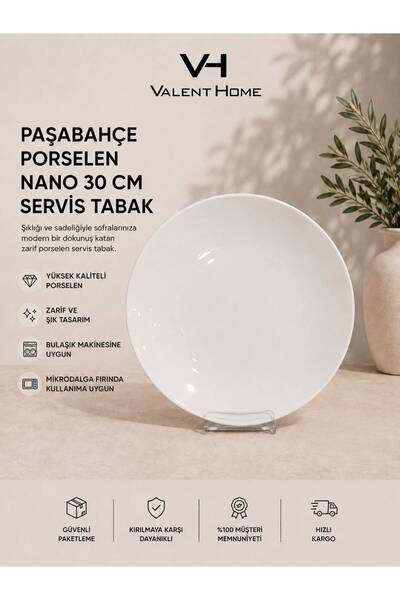 Paşabahçe Porselen NANO 30 cm Servis Tabak