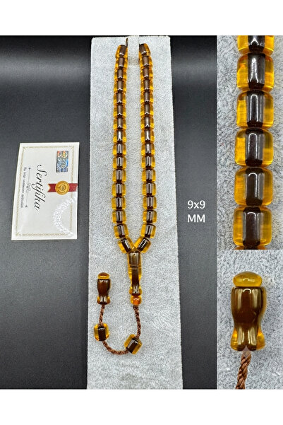 Sıkma Kehribar Special Bar-Rolled Prayer Beads