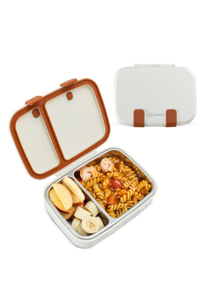 Hydrobrew Steel Core Bento Stainless Steel Lunch Box – 839ml, 2 Compartment-I...