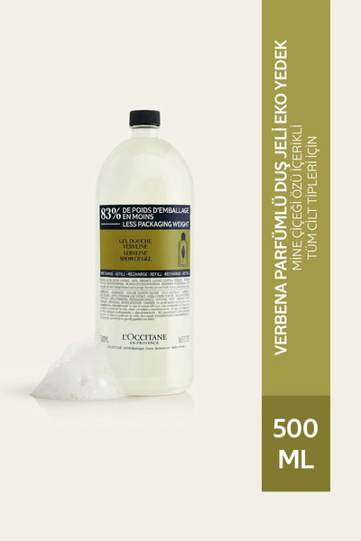 L'Occitane Verbena Parfümlü Duş Jeli Eko Yedek (Refill), Mine Çiçeği Özlü, 50...