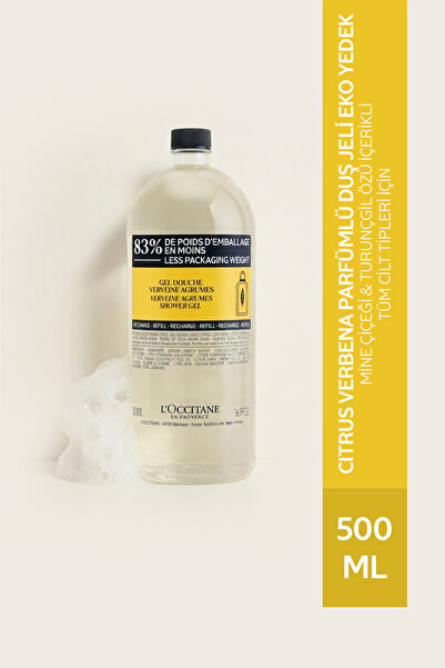 L'Occitane Citrus Verbana Parfümlü Duş Jeli Eko Yedek (Refill), Mine Çiçeği v...