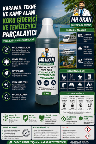 Dr.Ozz Karavan ve Kamp Alanı Koku Giderici ve Temizleyici Parçalayıcı 1 Kg
