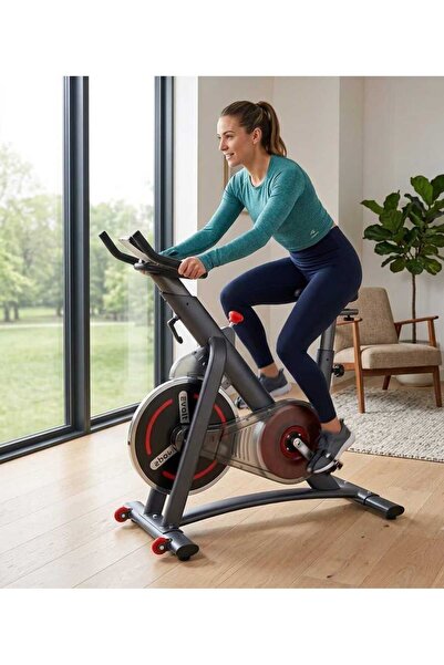 MY LIFE FITNESS Stationary Exercise Bike - AM 1200 Gray